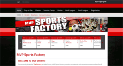 Desktop Screenshot of mvpsportsfactory.com